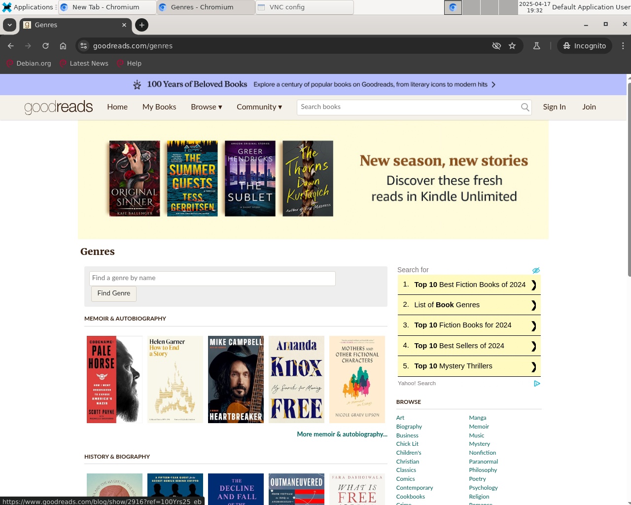 Step 1: Choose Goodreads Genre